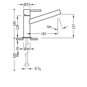 Mitigeur lavabo bec long Chromé - TRES 06220301