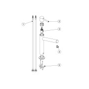 Mitigeur lavabo bec long - TRES 06220601