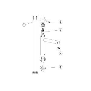 Mitigeur lavabo bec long - TRES 06220601