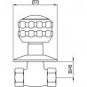 Robinet d'arrêt A fileter 1/2” - TRES 13315510F