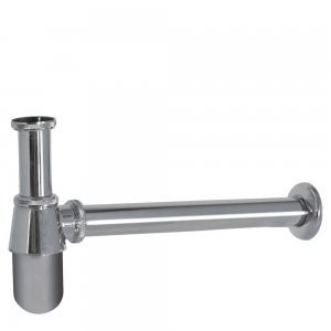 Siphon bouteille avec bouchon de visite pour lavabo  - TRES 13463430