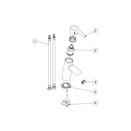 Mitigeur lavabo  - TRES 181903