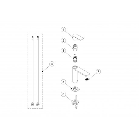 Mitigeur lavabo  - TRES 20010301