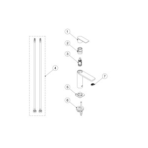 Mitigeur lavabo  - TRES 20010301