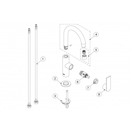 Mitigeur lavabo  - TRES 20020504