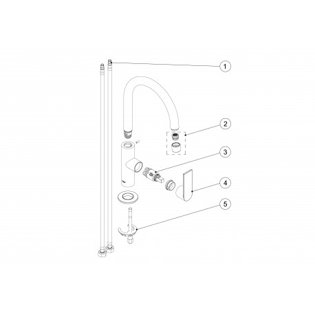 Mitigeur lavabo  - TRES 20020505