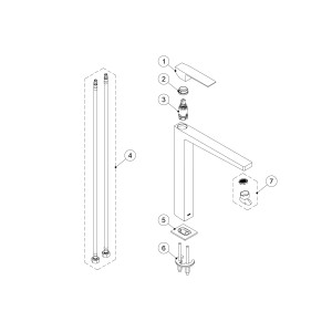 Mitigeur lavabo avec rallonge - TRES 20210305