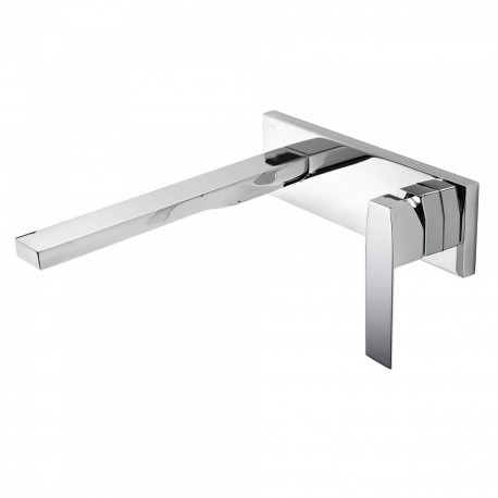 Mitigeur évier mural Corps encastré inclus et non divisible. Bec 245 mm. - TRES 20220004