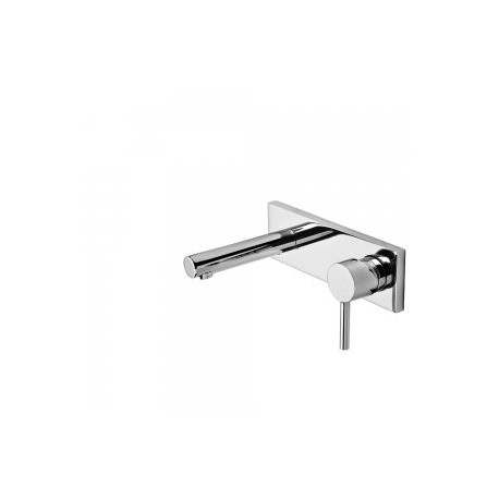 Mitigeur évier mural Corps encastré inclus et non divisible. Bec 160 mm. - TRES 20321001