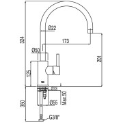 Mitigeur lavabo  - TRES 20340301