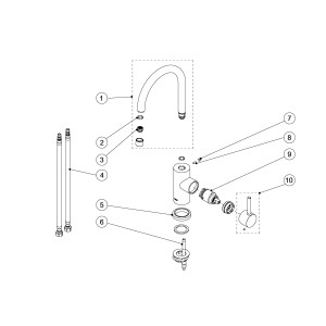 Mitigeur lavabo  - TRES 20340301