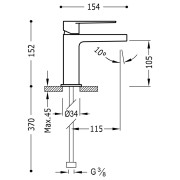 Mitigeur lavabo  - TRES 20510301