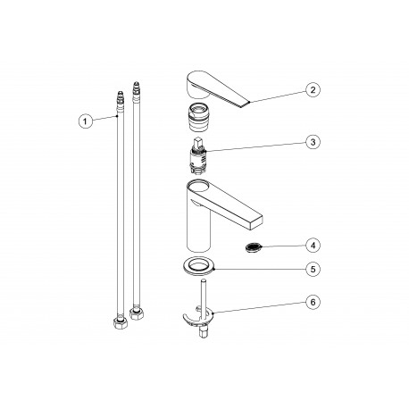 Mitigeur lavabo  - TRES 20510301