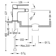 Mitigeur bidet  - TRES 20512001