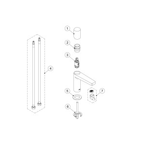 Mitigeur lavabo  - TRES 21110302