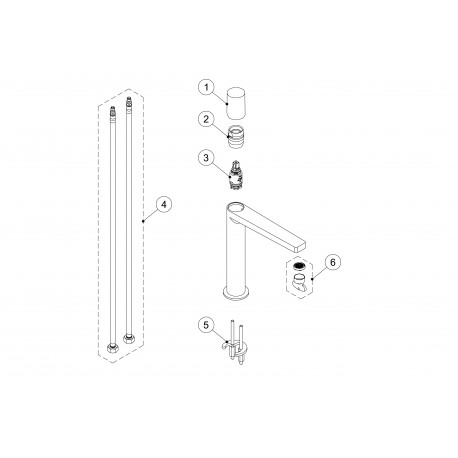 Mitigeur lavabo  - TRES 21120302