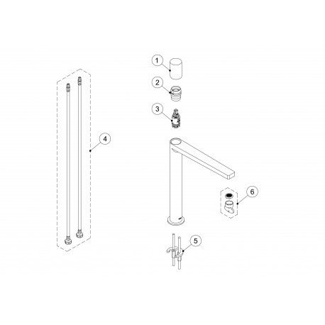 Mitigeur lavabo  - TRES 21180302