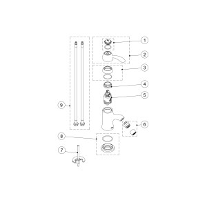 Mitigeur bidet  - TRES 24212001