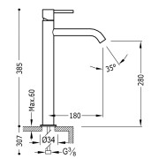 Mitigeur lavabo avec rallonge - TRES 26230801