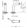 Adaptateur coudé baignoire/douche 2 unités avec silencieux - TRES 29987001