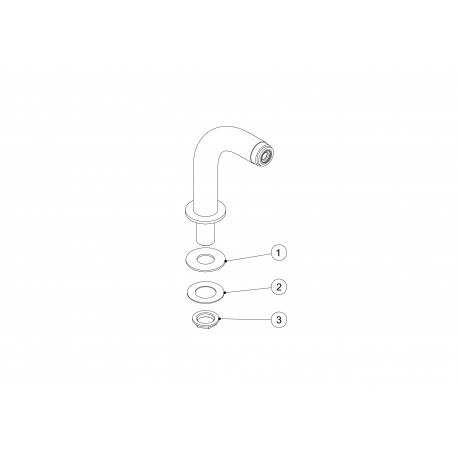 Adaptateur coudé baignoire/douche 2 unités avec silencieux - TRES 29987001