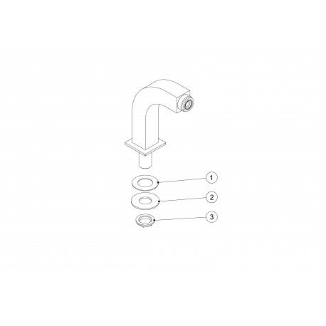 Adaptateur coudé baignoire/douche 2 unités avec silencieux - TRES 29987002