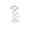 Douches acier inoxydable de tête anticalcaire LOFT 2 types de jet (Pluie/Cascade). - TRES 29995501