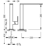 Mitigeur évier bec TRES COLOR Acier - TRES - 50648603