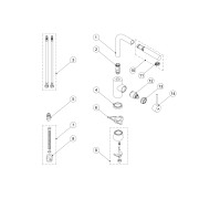 Mitigeur évier avec bec extractible - TRES 56243703