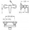 Mitigeur douche Douchette à main anticalcaire avec support orientable et flexible satin - TRES 20516701