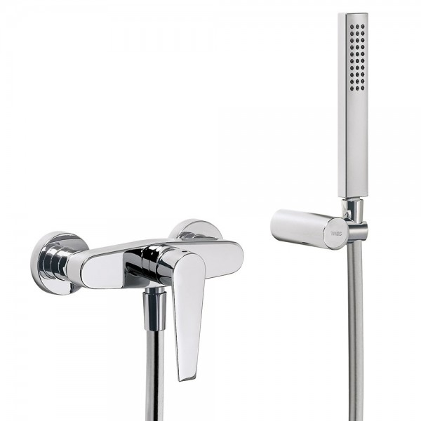 Ensemble de douche adaptable à tout type de robinet Acier - TRES 19063504AC  - Vita Habitat