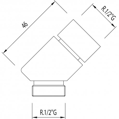 Coude douchette pour robinetterie sur gorge - TRES 913414580
