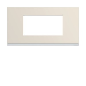 Plaque 4M E71 dune - APPAREILLAGE MURAL GALLERY HAGER WXP0304