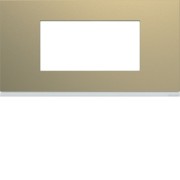 Plaque 4M E71 champagne - APPAREILLAGE MURAL GALLERY HAGER WXP0404