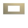 Plaque 4M E71 champagne - APPAREILLAGE MURAL GALLERY HAGER WXP0404