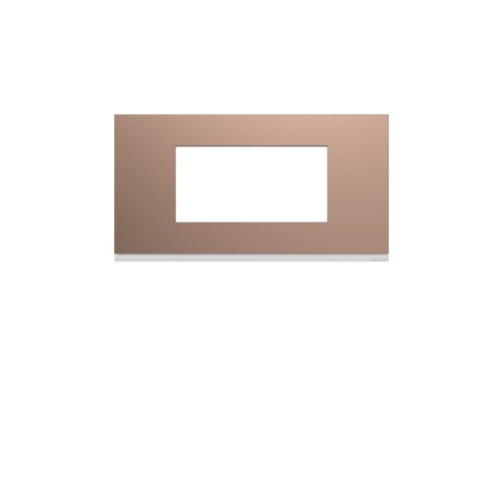 Plaque 4M E71 rosé - APPAREILLAGE MURAL GALLERY HAGER WXP0504