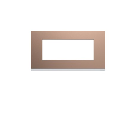 Plaque 5M E71 rosé - APPAREILLAGE MURAL GALLERY HAGER WXP0505