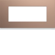 Plaque 5M E71 rosé - APPAREILLAGE MURAL GALLERY HAGER WXP0505