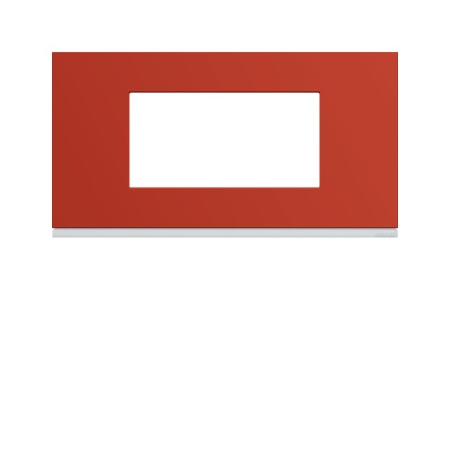 Plaque 4M E71 eglantine - APPAREILLAGE MURAL GALLERY HAGER WXP0604