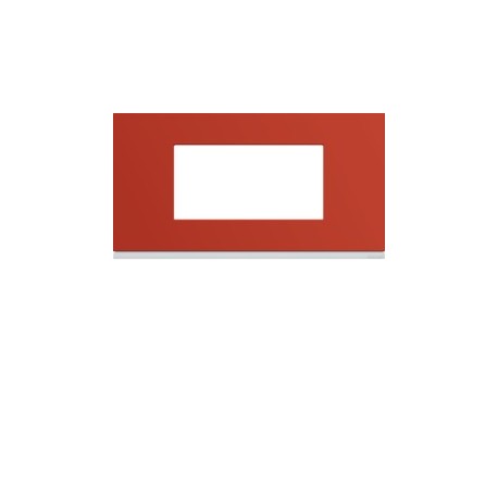 Plaque 4M E71 eglantine - APPAREILLAGE MURAL GALLERY HAGER WXP0604