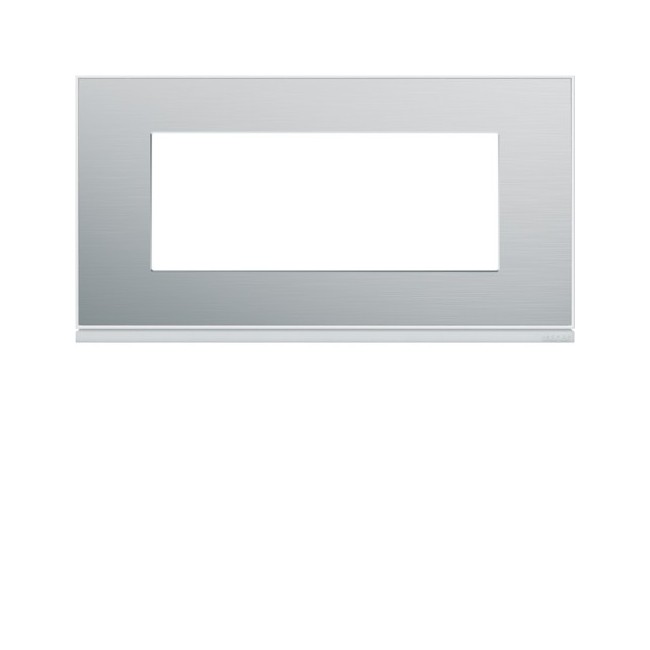 Plaque 5M E71 placage aluminiu - APPAREILLAGE MURAL GALLERY HAGER WXP2005