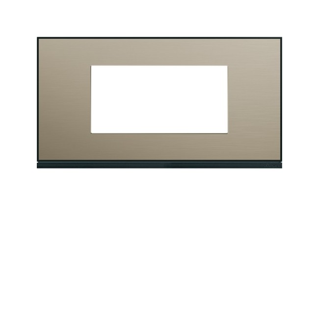 Plaque 4M E71 placage bronze - APPAREILLAGE MURAL GALLERY HAGER WXP2204