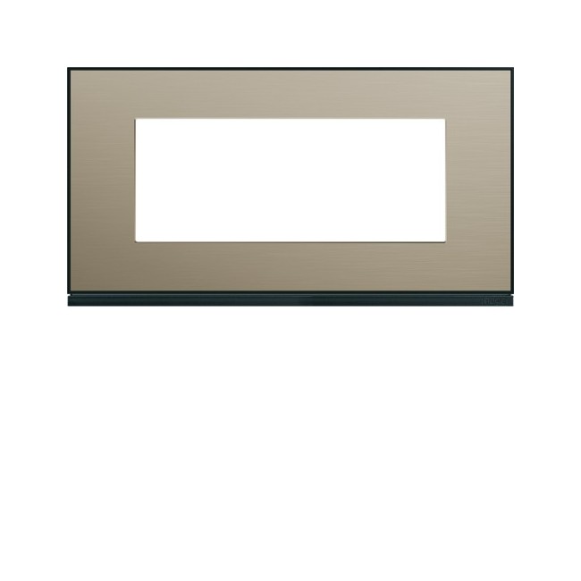 Plaque 5M E71 placage bronze - APPAREILLAGE MURAL GALLERY HAGER WXP2205