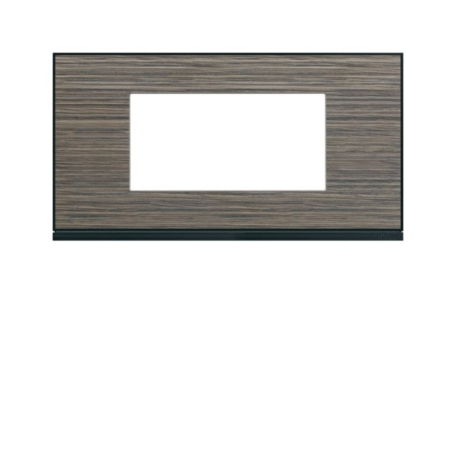 Plaque 4M E71 pecan - APPAREILLAGE MURAL GALLERY HAGER WXP2404