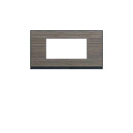 Plaque 4M E71 pecan - APPAREILLAGE MURAL GALLERY HAGER WXP2404