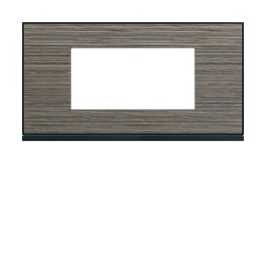 Plaque 4M E71 pecan - APPAREILLAGE MURAL GALLERY HAGER WXP2404