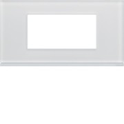 Plaque 4M E71 moon glass - APPAREILLAGE MURAL GALLERY HAGER WXP4004