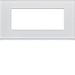 Plaque 5M E71 moon glass - APPAREILLAGE MURAL GALLERY HAGER WXP4005