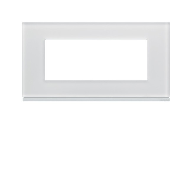 Plaque 5M E71 moon glass - APPAREILLAGE MURAL GALLERY HAGER WXP4005