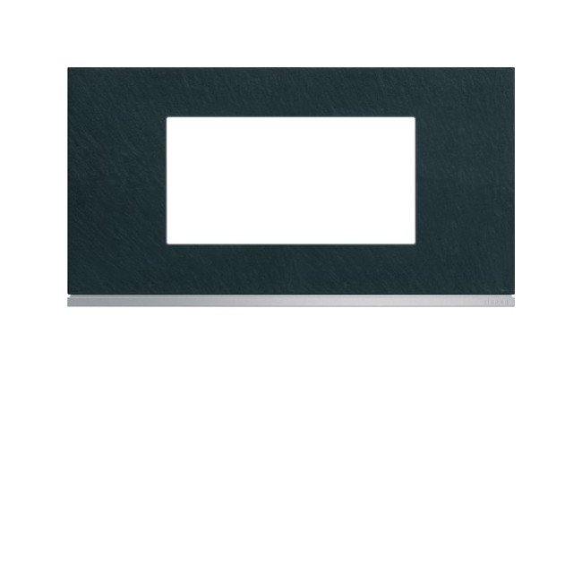 Plaque 4M E71 dark rock - APPAREILLAGE MURAL GALLERY HAGER WXP4404